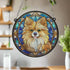Pomeranian Stained Glass Effect Suncatcher